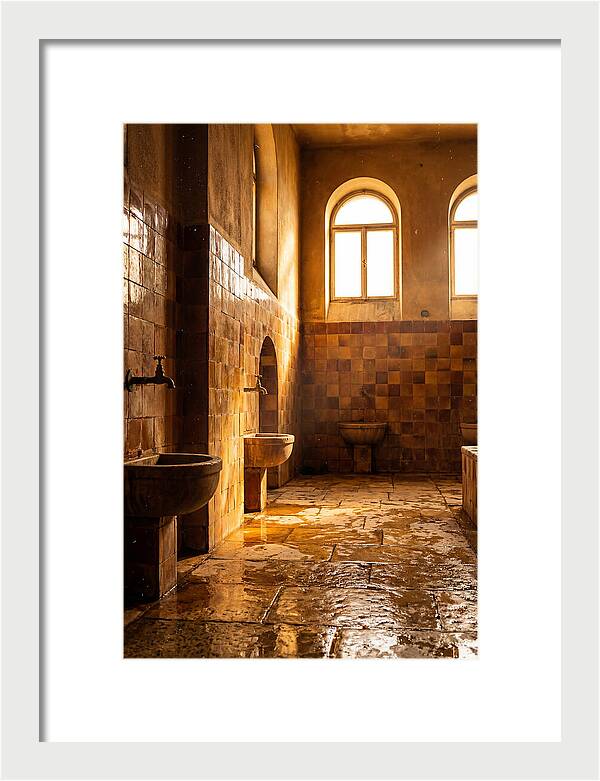 Tiled Bathroom Interior