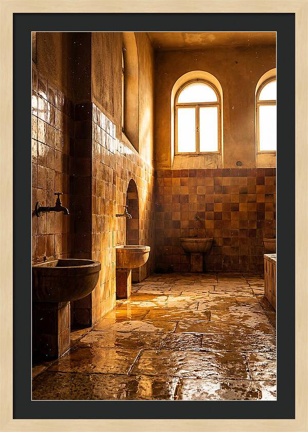 Tiled Bathroom Interior
