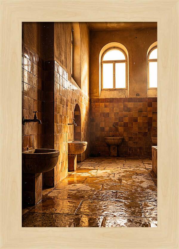 Tiled Bathroom Interior