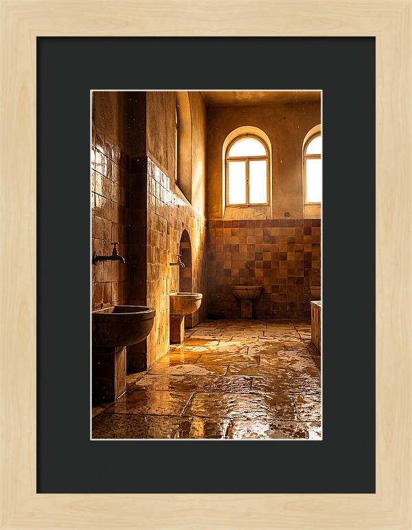 Tiled Bathroom Interior
