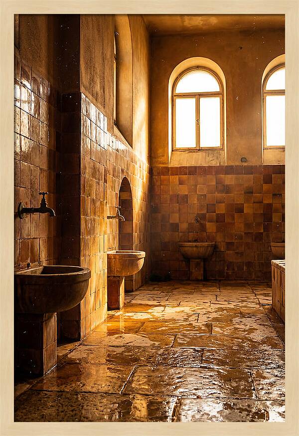 Tiled Bathroom Interior