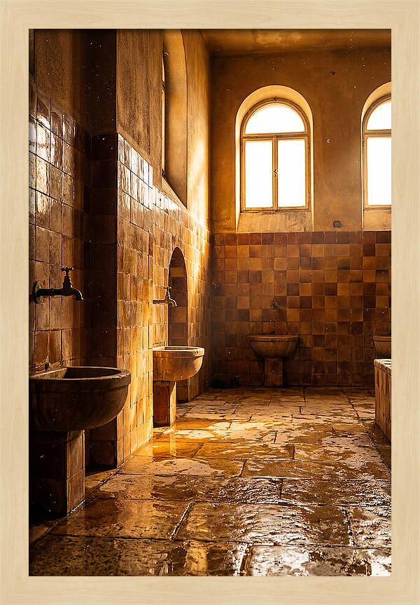 Tiled Bathroom Interior
