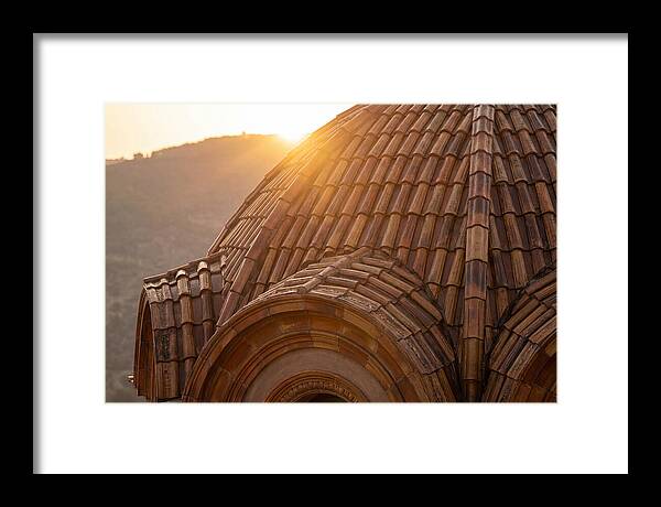 Tiled Dome Glowing In Morning Light