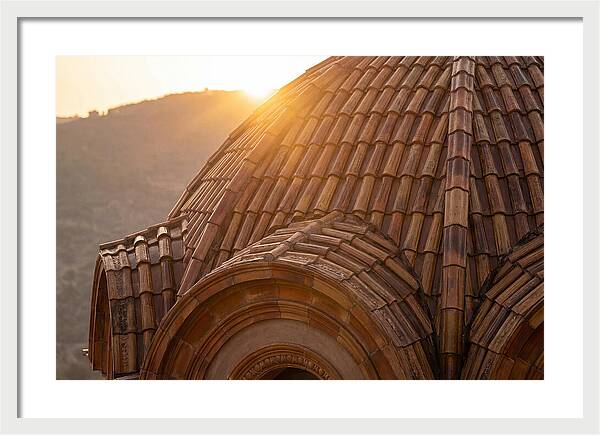 Tiled Dome Glowing In Morning Light