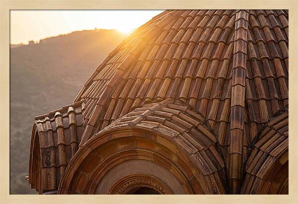 Tiled Dome Glowing In Morning Light