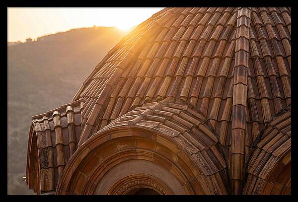 Tiled Dome Glowing In Morning Light