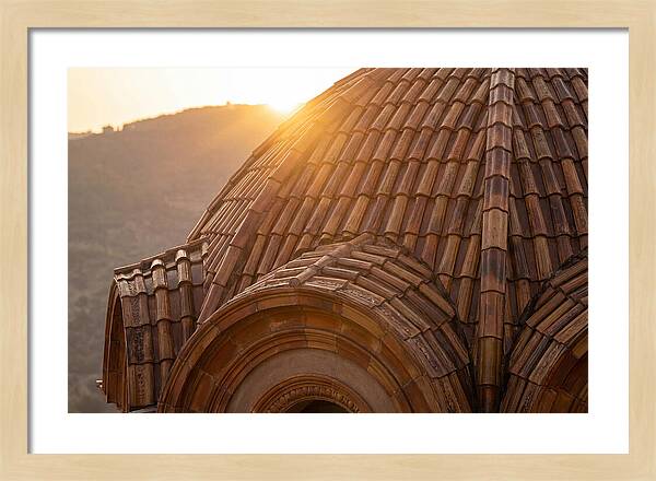 Tiled Dome Glowing In Morning Light