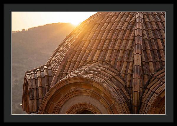 Tiled Dome Glowing In Morning Light