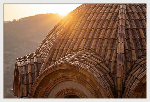 Tiled Dome Glowing In Morning Light