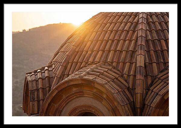 Tiled Dome Glowing In Morning Light