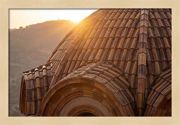 Tiled Dome Glowing In Morning Light