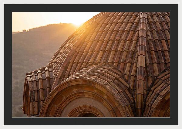 Tiled Dome Glowing In Morning Light