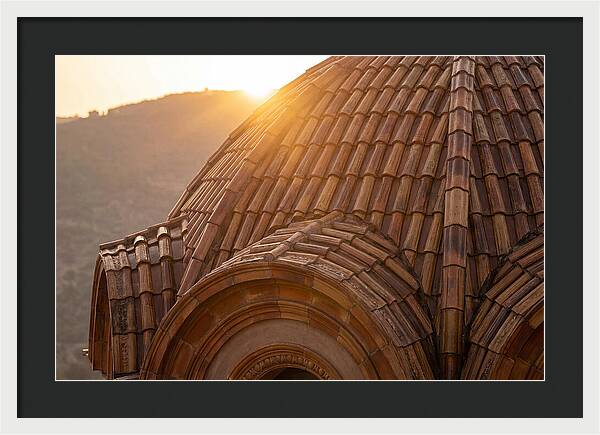 Tiled Dome Glowing In Morning Light