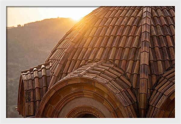 Tiled Dome Glowing In Morning Light