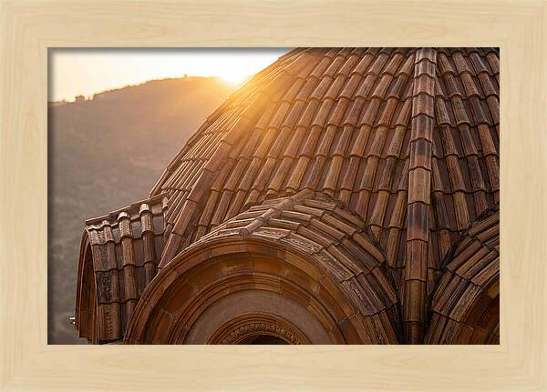Tiled Dome Glowing In Morning Light