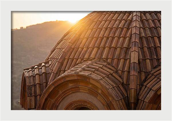Tiled Dome Glowing In Morning Light