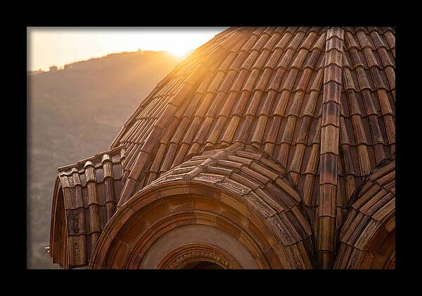 Tiled Dome Glowing In Morning Light