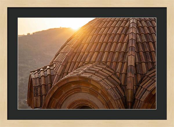Tiled Dome Glowing In Morning Light