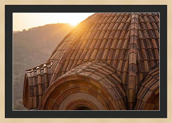 Tiled Dome Glowing In Morning Light
