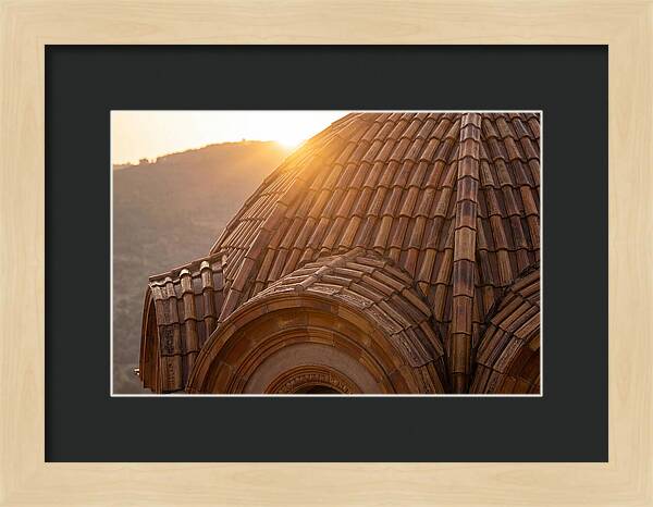 Tiled Dome Glowing In Morning Light