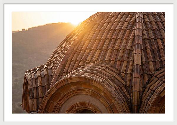 Tiled Dome Glowing In Morning Light