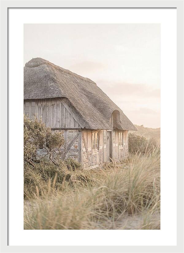 Timbered Cottage At Dusk