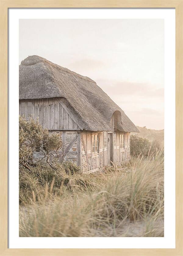 Timbered Cottage At Dusk
