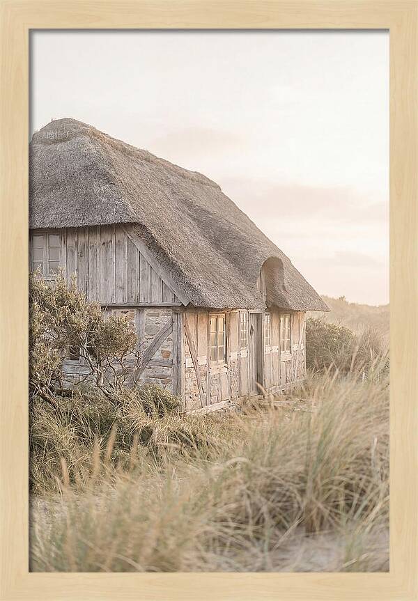 Timbered Cottage At Dusk