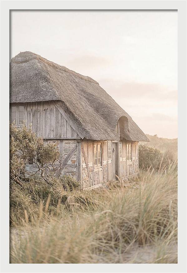Timbered Cottage At Dusk