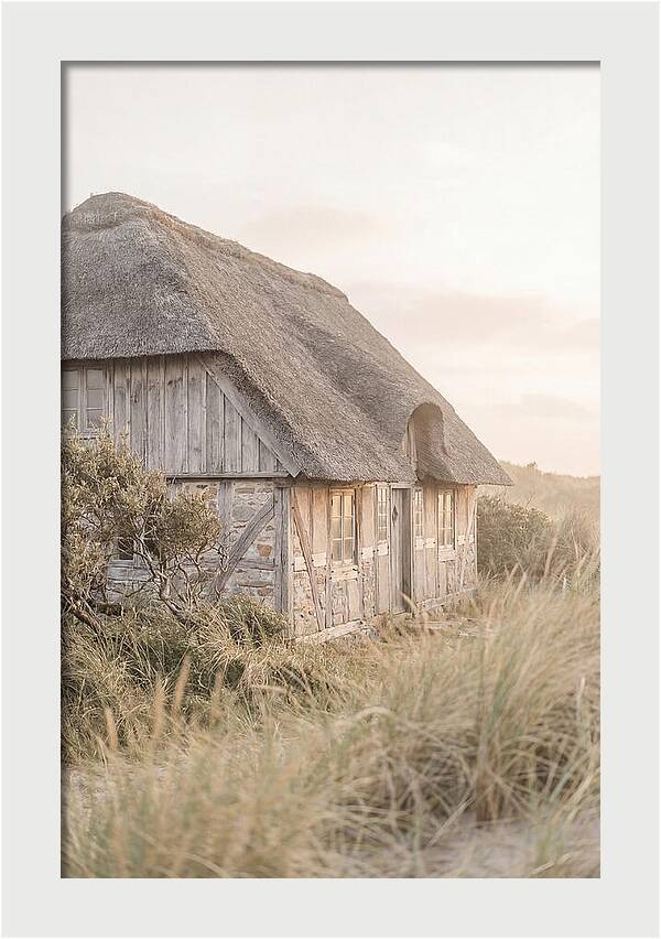 Timbered Cottage At Dusk