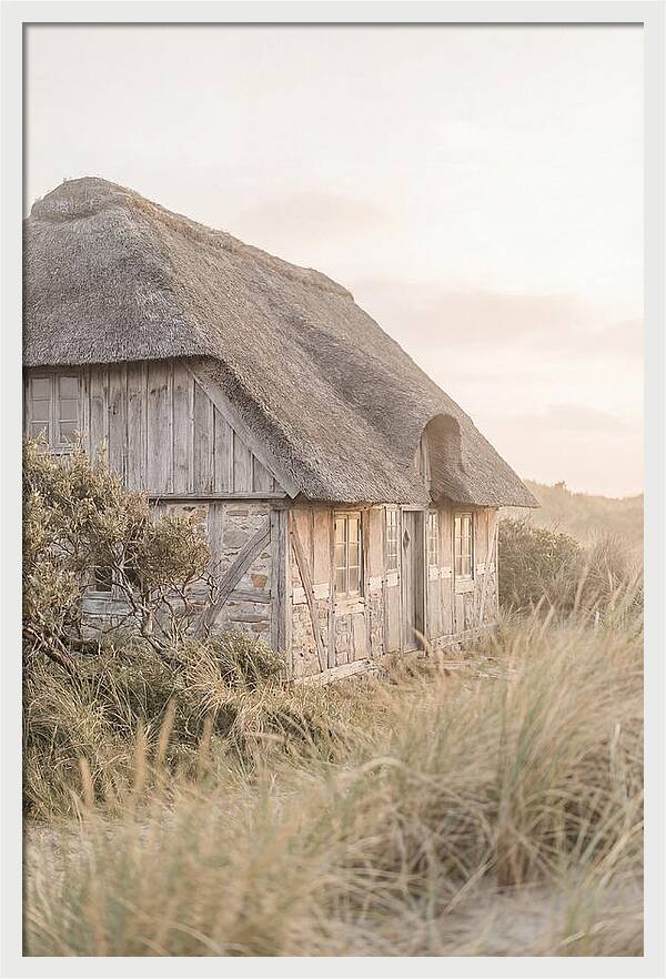 Timbered Cottage At Dusk