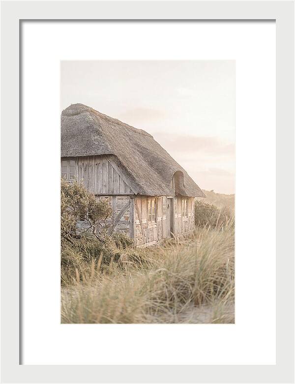Timbered Cottage At Dusk