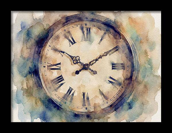Timeless Watercolor Clock