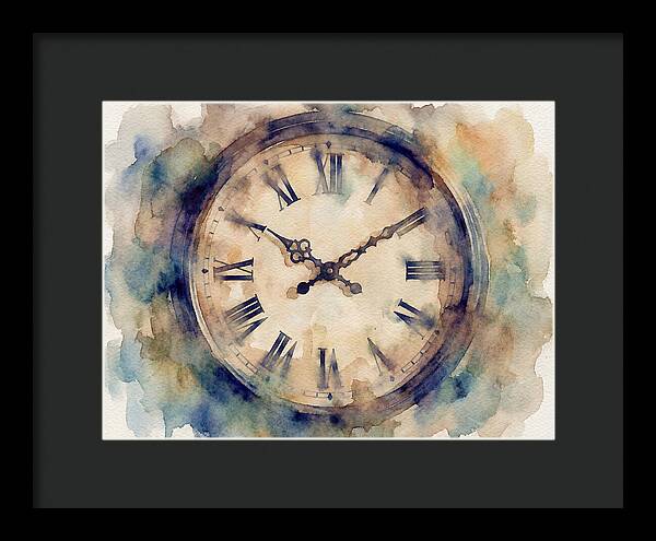 Timeless Watercolor Clock
