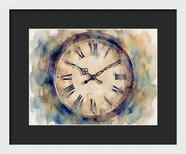 Timeless Watercolor Clock