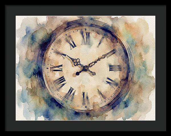 Timeless Watercolor Clock