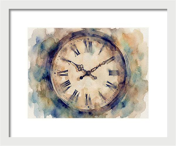Timeless Watercolor Clock