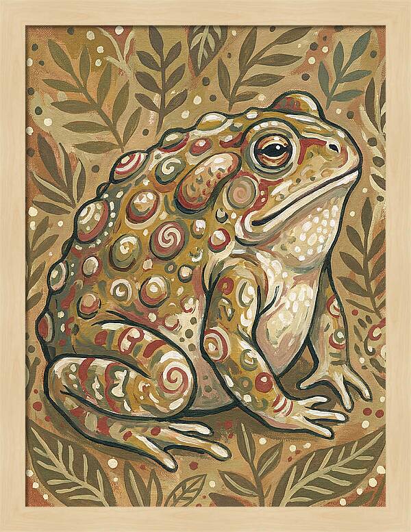 Toad Folk Among Leaves