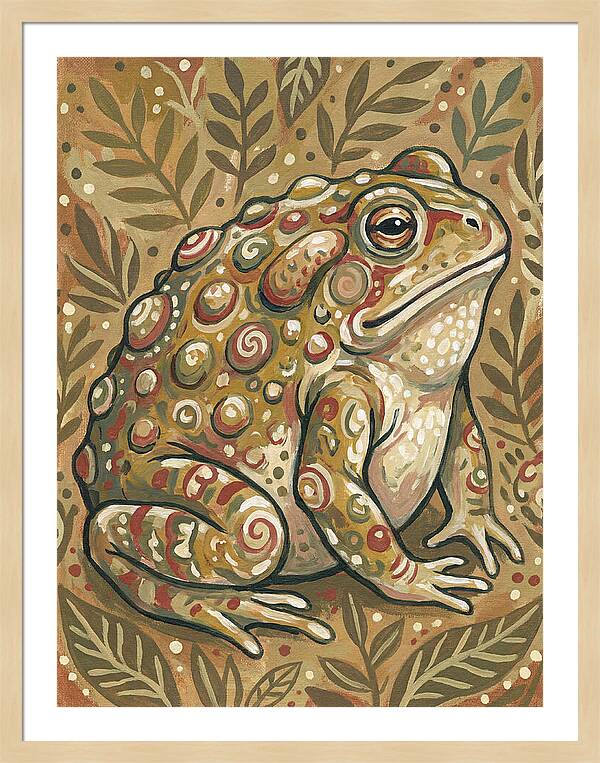 Toad Folk Among Leaves