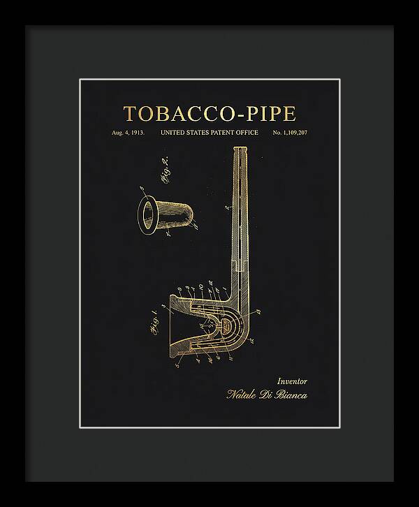 Tobacco Pipe Gold Patent Us1109207a