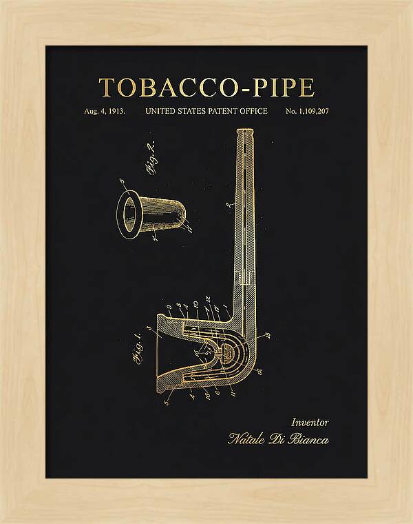 Tobacco Pipe Gold Patent Us1109207a