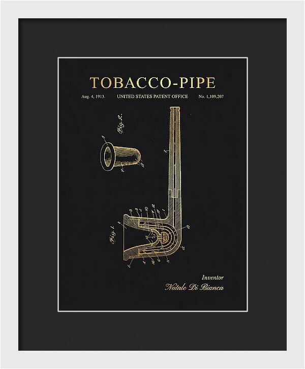 Tobacco Pipe Gold Patent Us1109207a