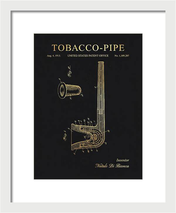 Tobacco Pipe Gold Patent Us1109207a