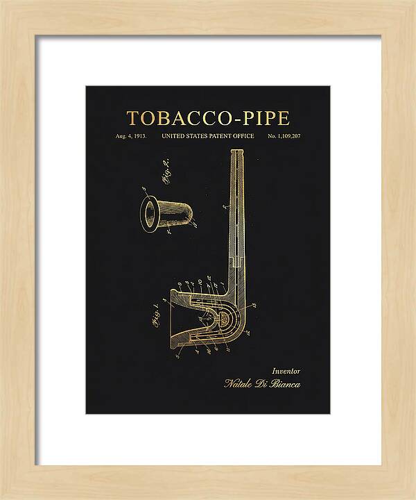 Tobacco Pipe Gold Patent Us1109207a