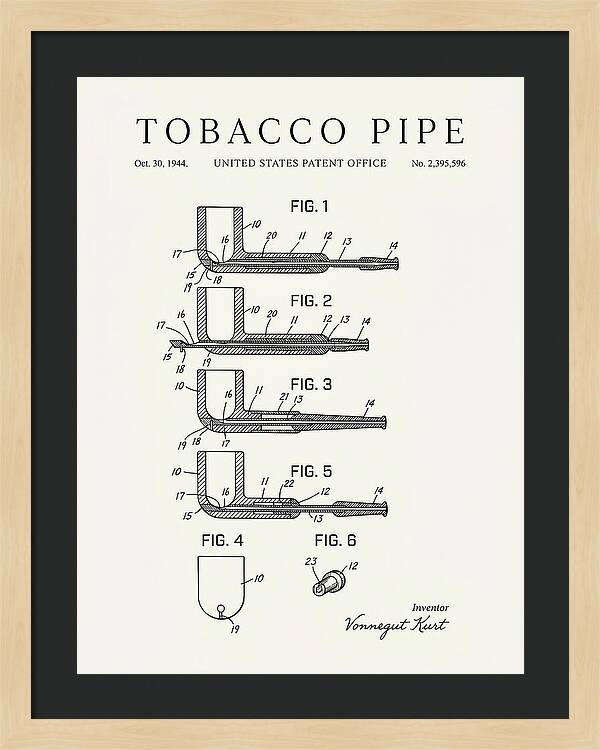 Tobacco Pipe Minimalist Patent Us2395596a