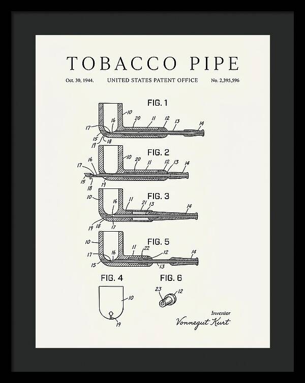 Tobacco Pipe Minimalist Patent Us2395596a