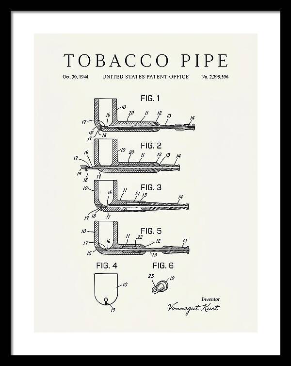 Tobacco Pipe Minimalist Patent Us2395596a