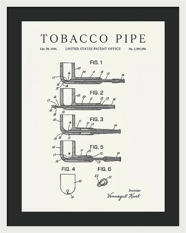 Tobacco Pipe Minimalist Patent Us2395596a