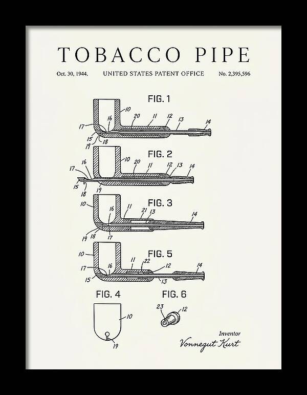 Tobacco Pipe Minimalist Patent Us2395596a