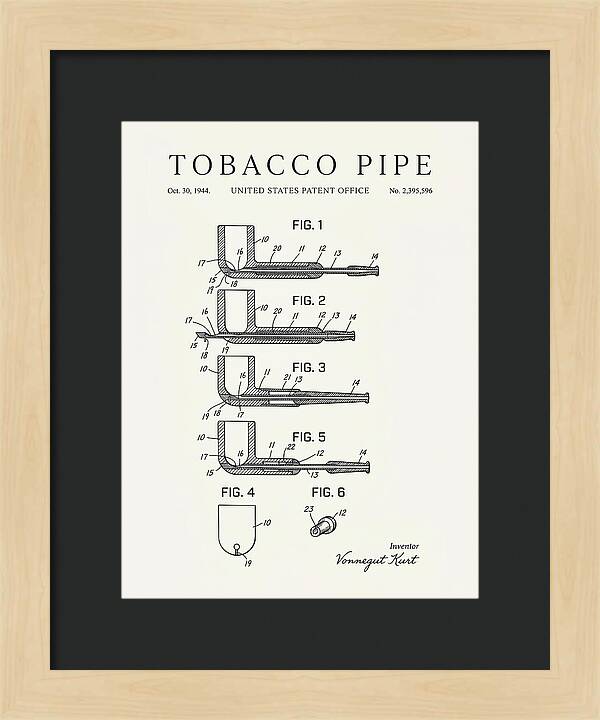 Tobacco Pipe Minimalist Patent Us2395596a
